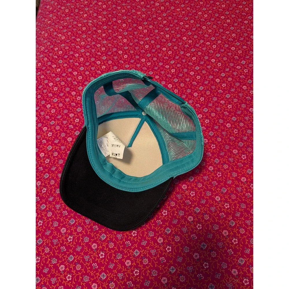 Patagonia Trucker Hat Geometric Tribal Print Mesh‎ Snapback Teal Black Cap ALL